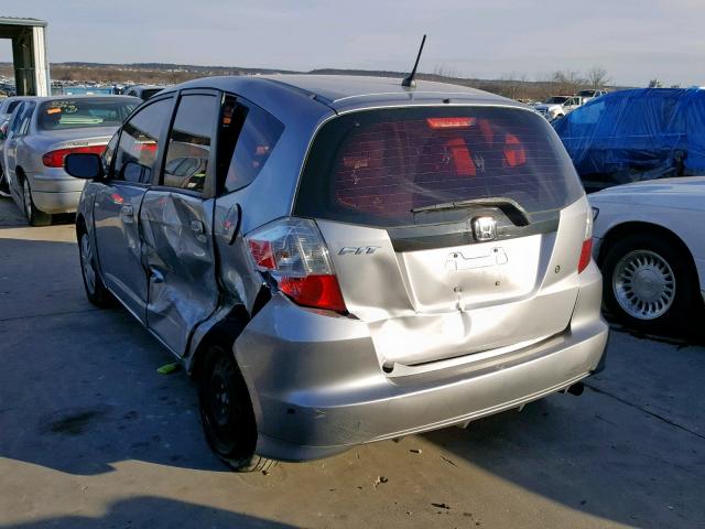 JHMGE8H29AS010695 - 2010 HONDA FIT SILVER photo 3