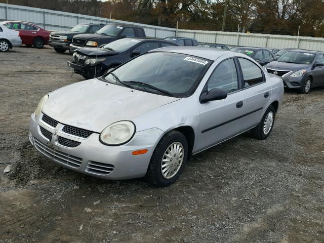 1B3ES26C54D605872 - 2004 DODGE NEON BASE SILVER photo 2