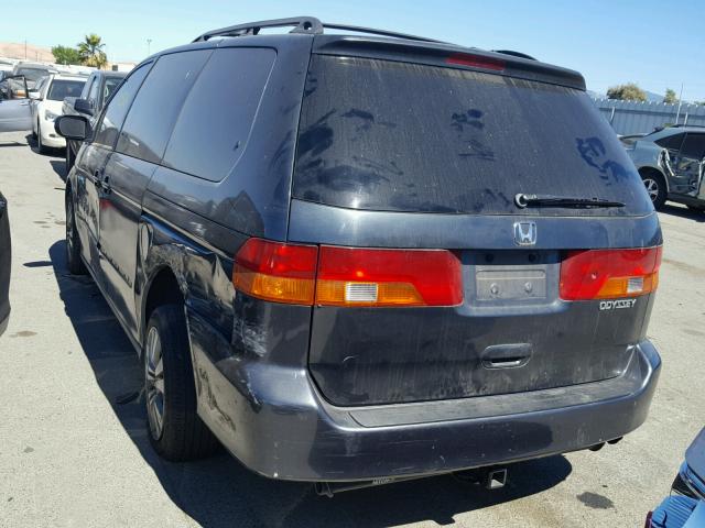 5FNRL18594B104367 - 2004 HONDA ODYSSEY LX GRAY photo 3