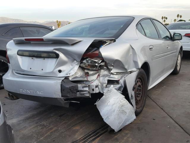 2G2WP522241317326 - 2004 PONTIAC GRAND PRIX SILVER photo 4