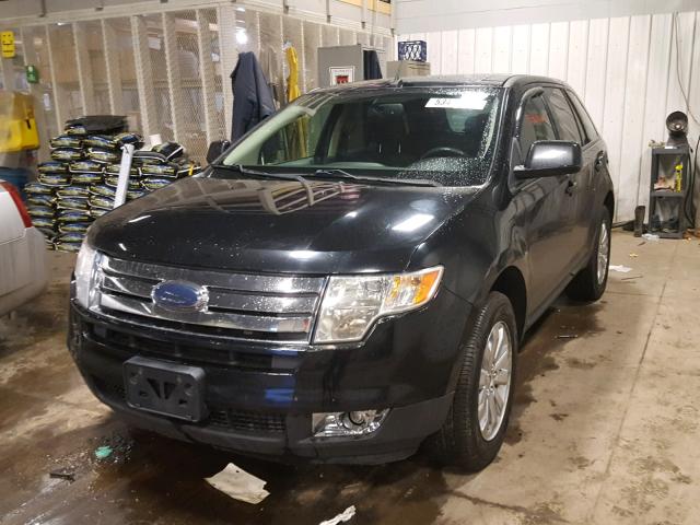 2FMDK38C78BA42621 - 2008 FORD EDGE SEL BLACK photo 2