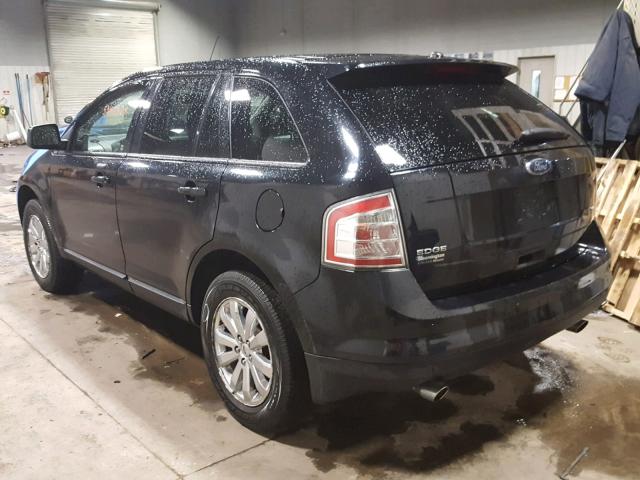 2FMDK38C78BA42621 - 2008 FORD EDGE SEL BLACK photo 3