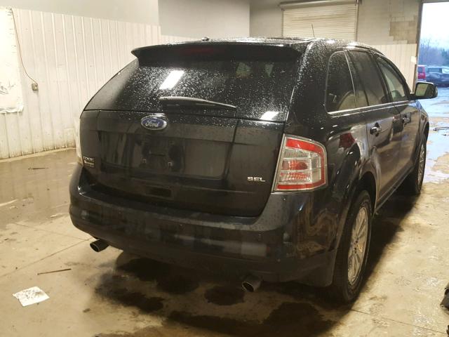 2FMDK38C78BA42621 - 2008 FORD EDGE SEL BLACK photo 4