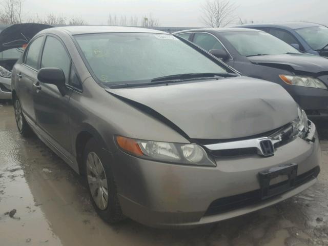 2HGFA16258H101775 - 2008 HONDA CIVIC DX GRAY photo 1