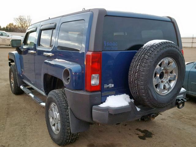 5GTDN136868134928 - 2006 HUMMER H3 BLUE photo 3