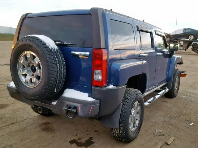 5GTDN136868134928 - 2006 HUMMER H3 BLUE photo 4