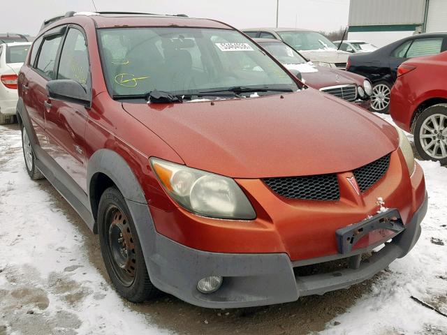 5Y2SL62854Z445325 - 2004 PONTIAC VIBE RED photo 1