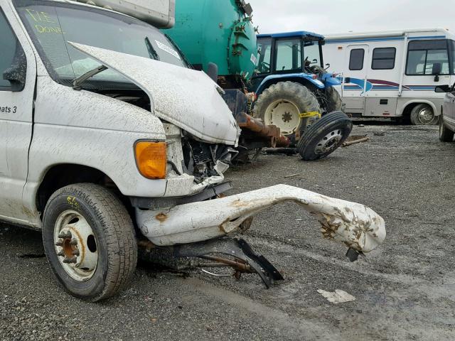 1FDXE45S76HA78685 - 2006 FORD E450 WHITE photo 9