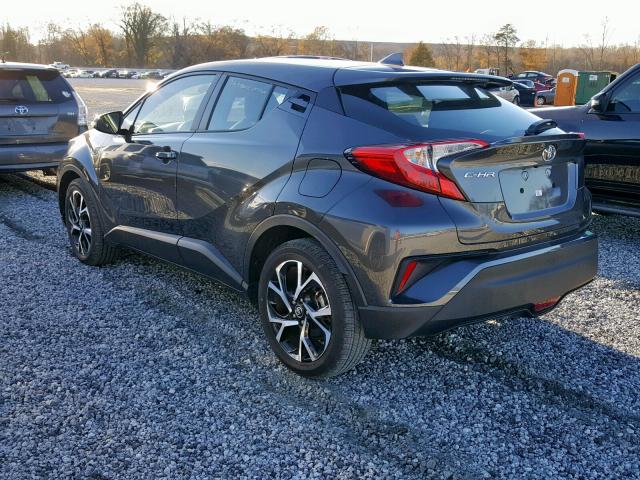 NMTKHMBX5JR045452 - 2018 TOYOTA C-HR XLE GRAY photo 3