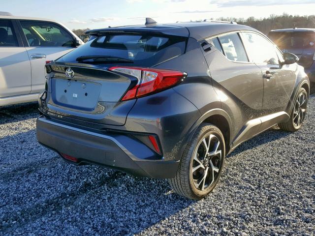 NMTKHMBX5JR045452 - 2018 TOYOTA C-HR XLE GRAY photo 4