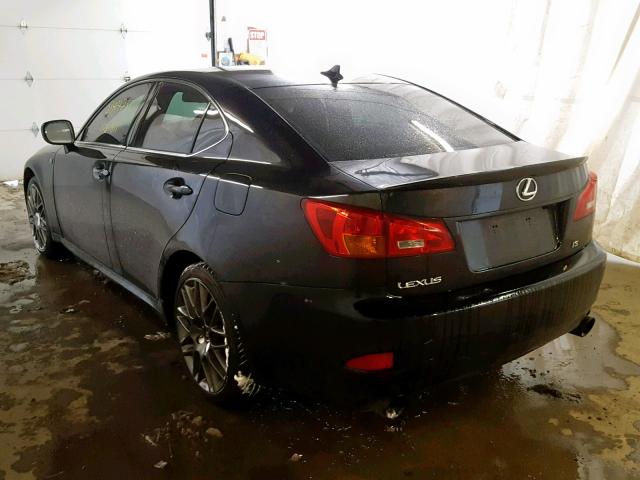 JTHCK262582021713 - 2008 LEXUS IS 250 BLACK photo 3