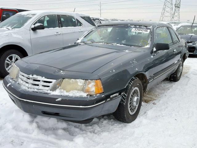 1FABP6245JH121915 - 1988 FORD THUNDERBIR GRAY photo 2