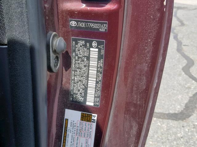 JTKDE177870194727 - 2007 TOYOTA SCION TC ნაცრისფერი ფოტო 10