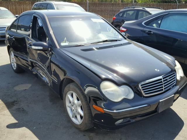 WDBRF61J42F144603 - 2002 MERCEDES-BENZ C 240 BLACK photo 1