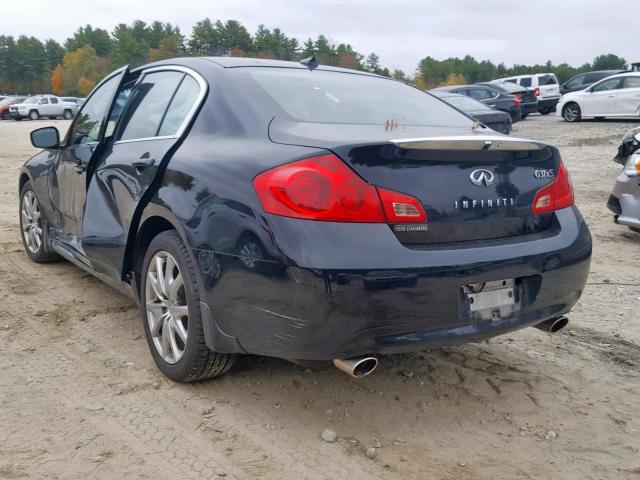 JNKCV61F29M051508 - 2009 INFINITI G37 BLACK photo 3