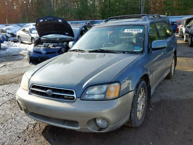 4S3BH806027626677 - 2002 SUBARU OUTBACK GREEN photo 2