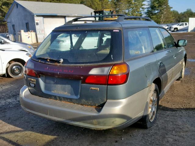 4S3BH806027626677 - 2002 SUBARU OUTBACK GREEN photo 4