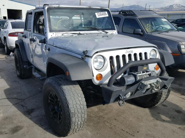 1J4GA39167L189541 - 2007 JEEP WRANGLER X SILVER photo 1