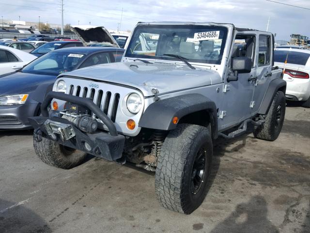 1J4GA39167L189541 - 2007 JEEP WRANGLER X SILVER photo 2