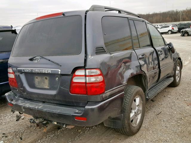 JTEHT05J052076563 - 2005 TOYOTA LAND CRUIS GRAY photo 4