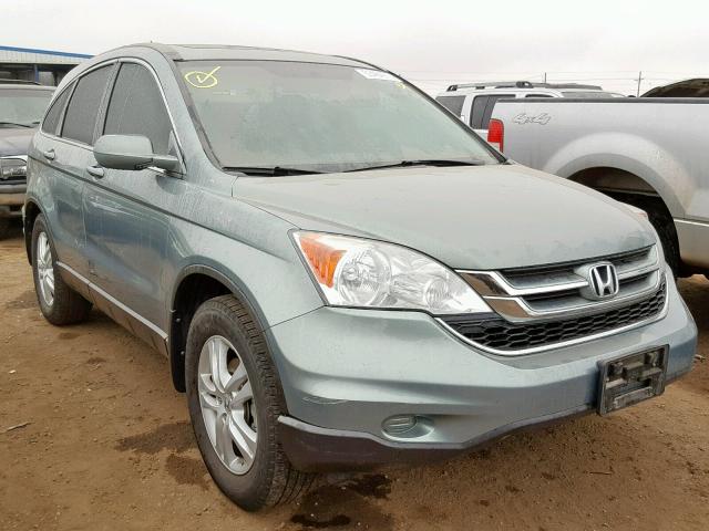 5J6RE4H71AL028949 - 2010 HONDA CR-V EXL TEAL photo 1