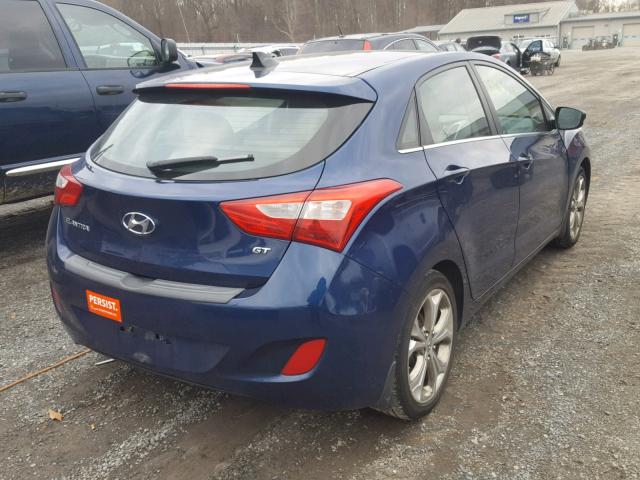 KMHD35LE5DU090978 - 2013 HYUNDAI ELANTRA GT BLUE photo 4