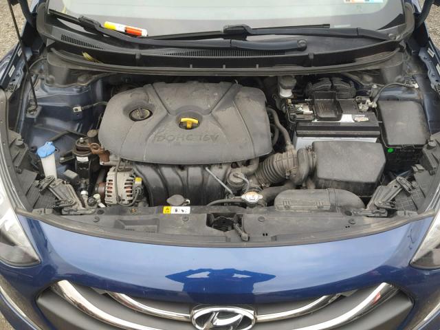 KMHD35LE5DU090978 - 2013 HYUNDAI ELANTRA GT BLUE photo 7