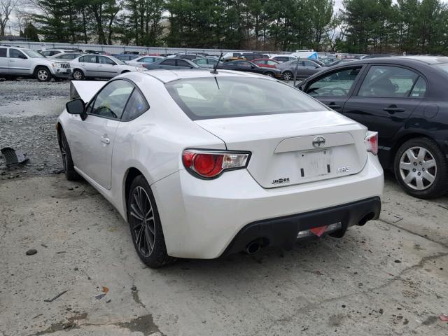 JF1ZNAA10D2717567 - 2013 TOYOTA SCION FR-S WHITE photo 3