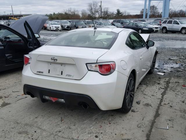JF1ZNAA10D2717567 - 2013 TOYOTA SCION FR-S WHITE photo 4
