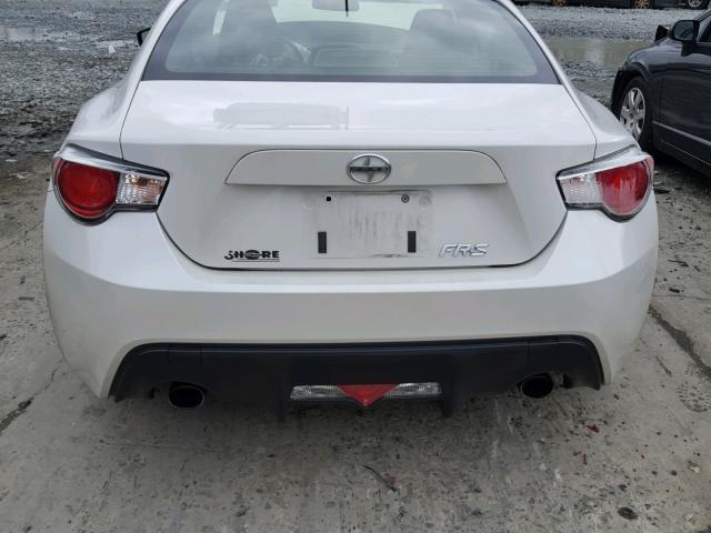 JF1ZNAA10D2717567 - 2013 TOYOTA SCION FR-S WHITE photo 9