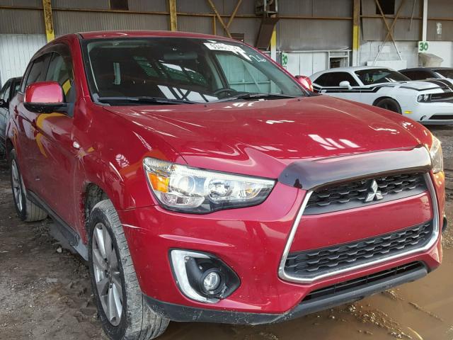 4A4AP4AU4FE023813 - 2015 MITSUBISHI OUTLANDER RED photo 1