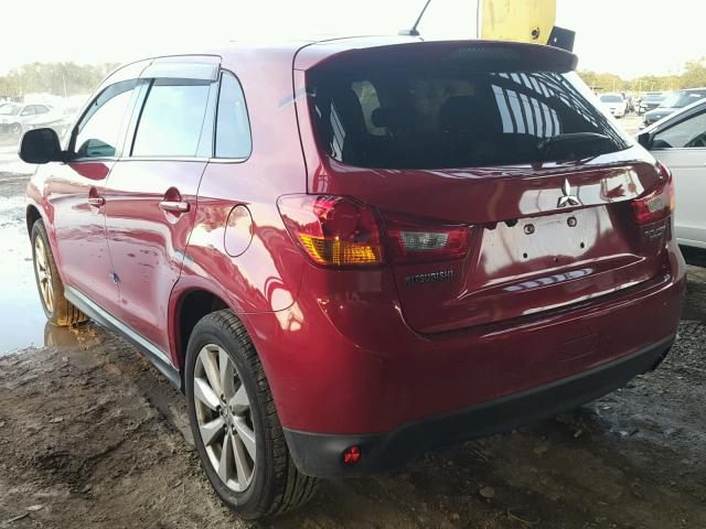 4A4AP4AU4FE023813 - 2015 MITSUBISHI OUTLANDER RED photo 3