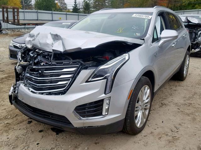 1GYKNFRS9KZ237354 - 2019 CADILLAC XT5 PREMIU SILVER photo 2