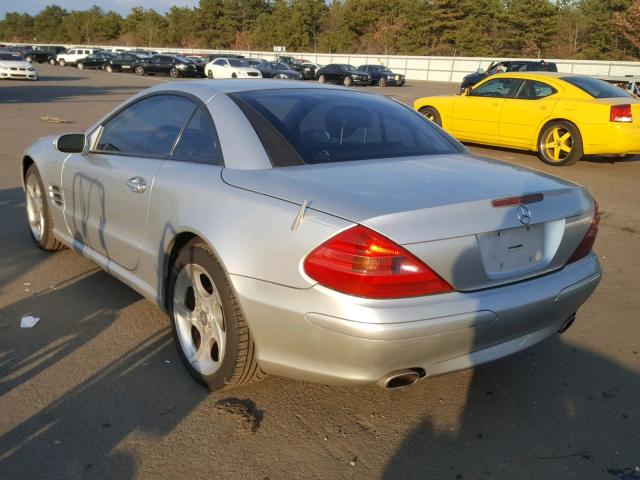 WDBSK75F85F095502 - 2005 MERCEDES-BENZ SL 500 SILVER photo 3