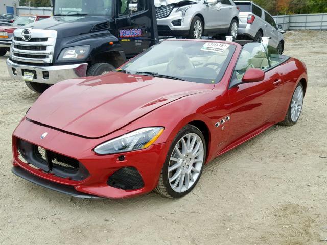 ZAM45VMAXK0314420 - 2019 MASERATI GRANTURISM RED photo 2