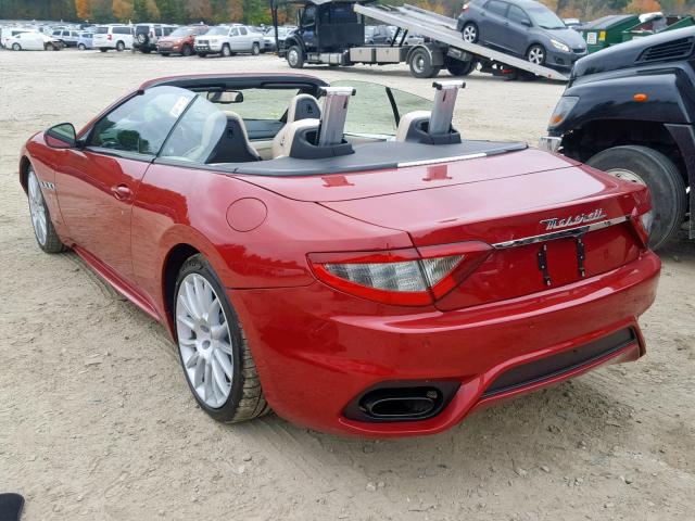 ZAM45VMAXK0314420 - 2019 MASERATI GRANTURISM RED photo 3