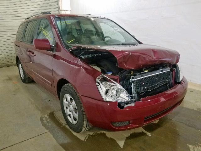 KNDMG4C35A6346182 - 2010 KIA SEDONA LX RED photo 1