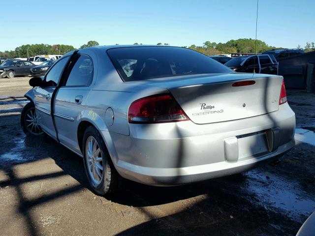 1C3EL56U91N678484 - 2001 CHRYSLER SEBRING LX SILVER photo 3