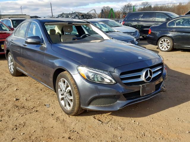 WDDWF4KB3GR182609 - 2016 MERCEDES-BENZ C 300 4MAT GRAY photo 1