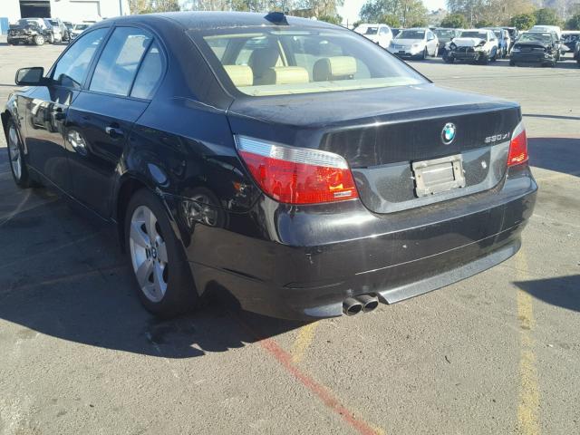 WBANF73556CU20880 - 2006 BMW 530 XI BLACK photo 3