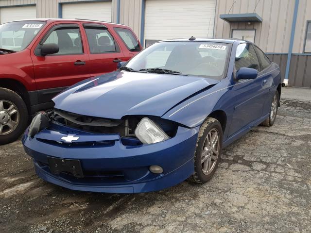 1G1JH12F137216030 - 2003 CHEVROLET CAVALIER L BLUE photo 2