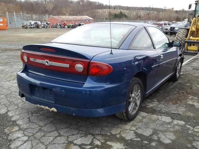 1G1JH12F137216030 - 2003 CHEVROLET CAVALIER L BLUE photo 4