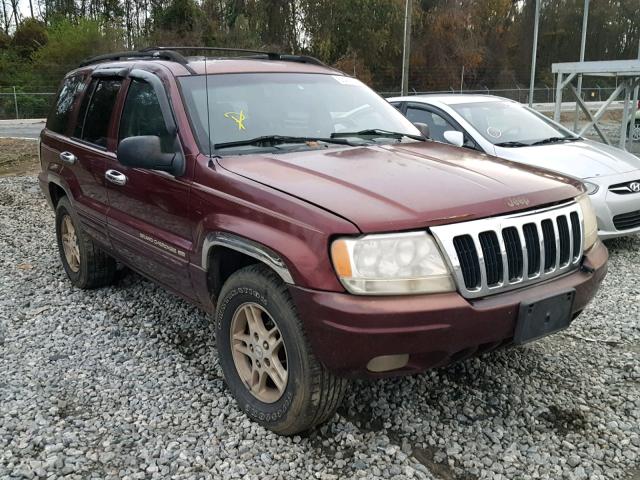 1J4G268S9XC770833 - 1999 JEEP GRAND CHER MAROON photo 1