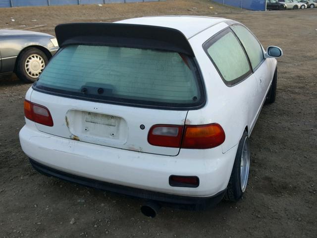 2HGEH2345RH001759 - 1994 HONDA CIVIC CX WHITE photo 4