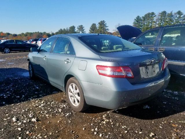 4T1BF3EK2BU657232 - 2011 TOYOTA CAMRY BASE GREEN photo 3