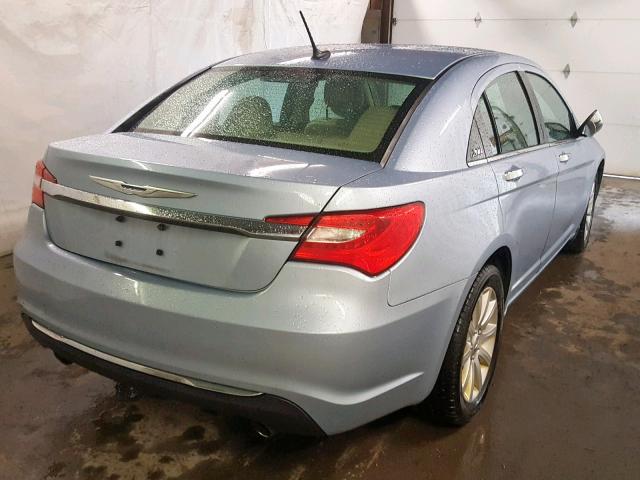 1C3CCBCG7EN120112 - 2014 CHRYSLER 200 LIMITE BLUE photo 4