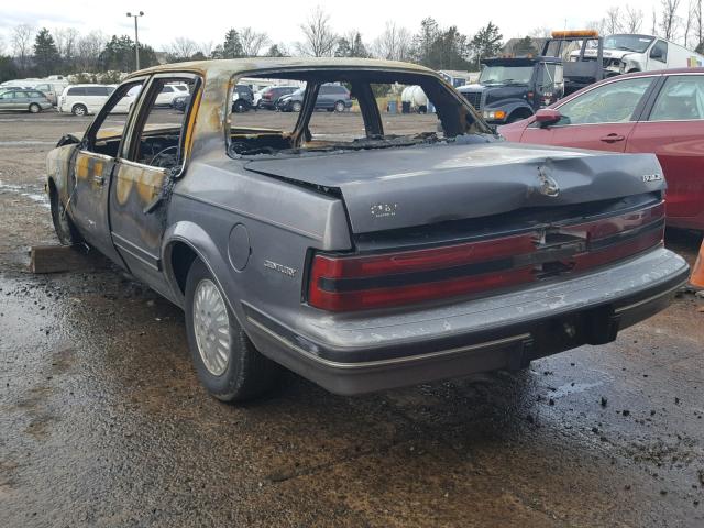 3G4AL54N7MS631157 - 1991 BUICK CENTURY LI BURN photo 3