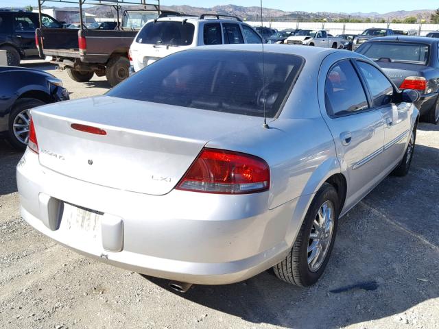 1C3AL56U41N633032 - 2001 CHRYSLER SEBRING LX SILVER photo 4