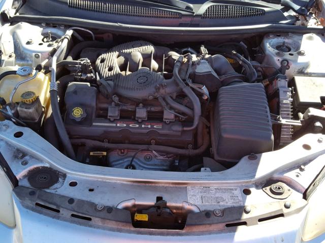 1C3AL56U41N633032 - 2001 CHRYSLER SEBRING LX SILVER photo 7