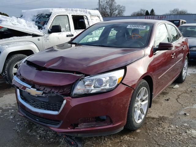 1G11C5SL6FF125034 - 2015 CHEVROLET MALIBU 1LT RED photo 2